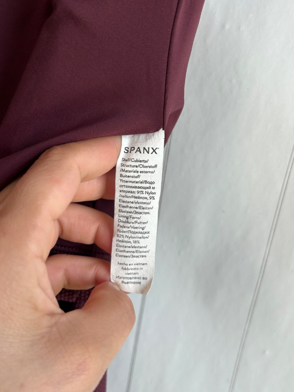 Spanx plus size 2X pike shaping swim dress burgundy v-neck UPF 50+ no padding - Picture 10 of 11